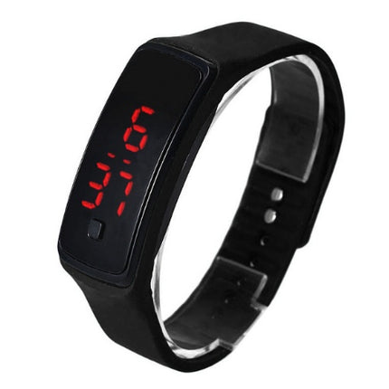 LED Bracelet Watch  Thin Girl Men Sports Silicone Digital LED Wristwatches Women Watch Female Clock