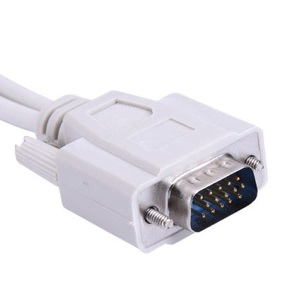 High Quality 1 Male VGA To 2 Female VGA Splitter Cable 2 Way VGA SVGA Monitor Dual Video Graphic LCD Y Splitter Cable