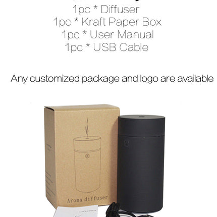 Dropshipping Car Humidifier 60ML Portable Aroma Diffuser USB Electric Ultrasonic Diffuser Car Air Humidifier