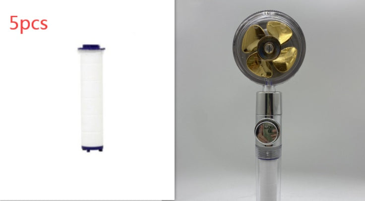 High-Pressure Water-Saving Shower Head | 360° Rotating Turbo Fan Spray Nozzle | ABS Pressurized Shower with Filter | Chrome Round Fixed Head - Hardware > Plumbing > Plumbing Fixture Hardware & Parts > Shower Parts > Shower Heads > Handheld Shower Heads