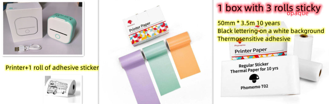 Phomemo | Mini Thermal Printer | Inkless Thermal Printing | Bluetooth Enabled | On The Go Labels And Photos -