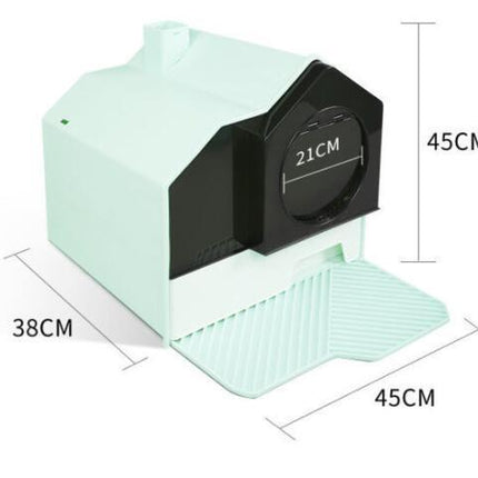 Fully Enclosed Household Anti-splash Drawer Type Odor-proof Cat Litter Box