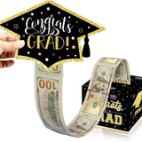 GradGlow | Graduation Money Box | Includes Gift Bags and Tape | Great for Cash Gifts | Party Ready Gift Box -