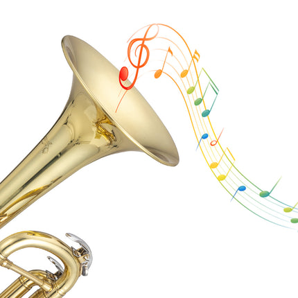 B-flat Brass, Trumpet, With 7C Mouthpiece, Suitable For Standard Students Or Beginners-Selling On Amazon Is Prohibited