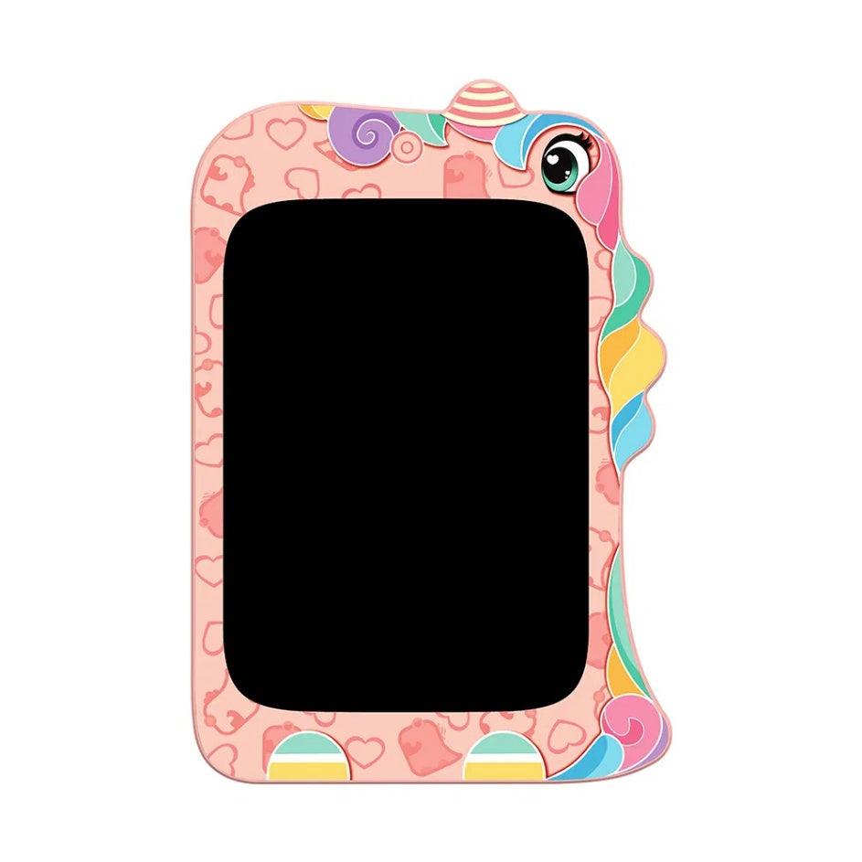 MiniLearn | Lcd Writing Tablet | 8 Point 5 Inch Color Screen | Erasable Doodle Pad | Unicorn Theme | Eye Safe Lcd Tech -
