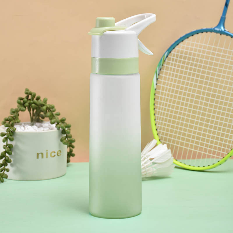 Large Capacity Spray Water Bottle | Leakproof Sports & Fitness Cup for Girls | Portable Travel Drinkware with Handle Strap | Wide-Mouth BPA-Free Plastic - Home & Garden > Kitchen & Dining > Food & Beverage Carriers > Water Bottles