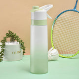 Large Capacity Spray Water Bottle | Leakproof Sports & Fitness Cup for Girls | Portable Travel Drinkware with Handle Strap | Wide-Mouth BPA-Free Plastic - Home & Garden > Kitchen & Dining > Food & Beverage Carriers > Water Bottles