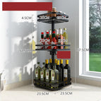 Threelayer square spice rack