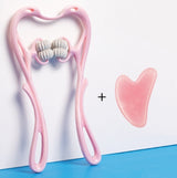 6-Roller Cervical Neck Massager | Manual Six-Wheel Deep Tissue Roller | Ergonomic Swan-Shaped Massage Tool | Relieves Neck, Shoulder, Back & Leg Tension | Adjustable Pressure | Includes Natural Crystal Jade Scraping Board - Health & Beauty > Personal Care > Massage & Relaxation > Massagers > Manual Massage Tools