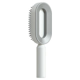 Self-Cleaning Hair Brush for Women | One-Click Cleaning Detangling Comb | 3D Air Cushion Scalp Massage Brush | Anti-Static, No-Pull Hairbrush | Pain-Free Detangling for All Hair Types | Optional Wall-Mounted Storage - Health & Beauty > Personal Care > Hair Care > Hair Styling Tools > Combs & Brushes > Paddle Hairbrushes