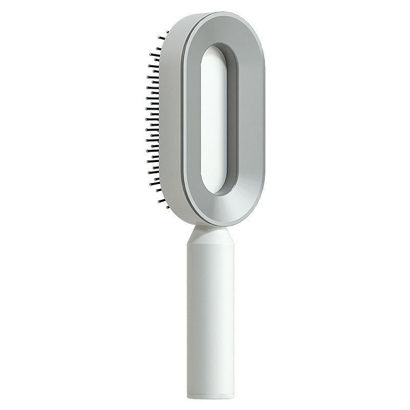 Self-Cleaning Hair Brush for Women | One-Click Cleaning Detangling Comb | 3D Air Cushion Scalp Massage Brush | Anti-Static, No-Pull Hairbrush | Pain-Free Detangling for All Hair Types | Optional Wall-Mounted Storage - Health & Beauty > Personal Care > Hair Care > Hair Styling Tools > Combs & Brushes > Paddle Hairbrushes