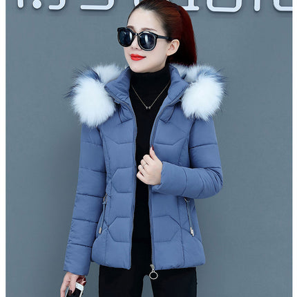 Female Short Cotton Coat Thickened Slim Fit Fashionable Jacket