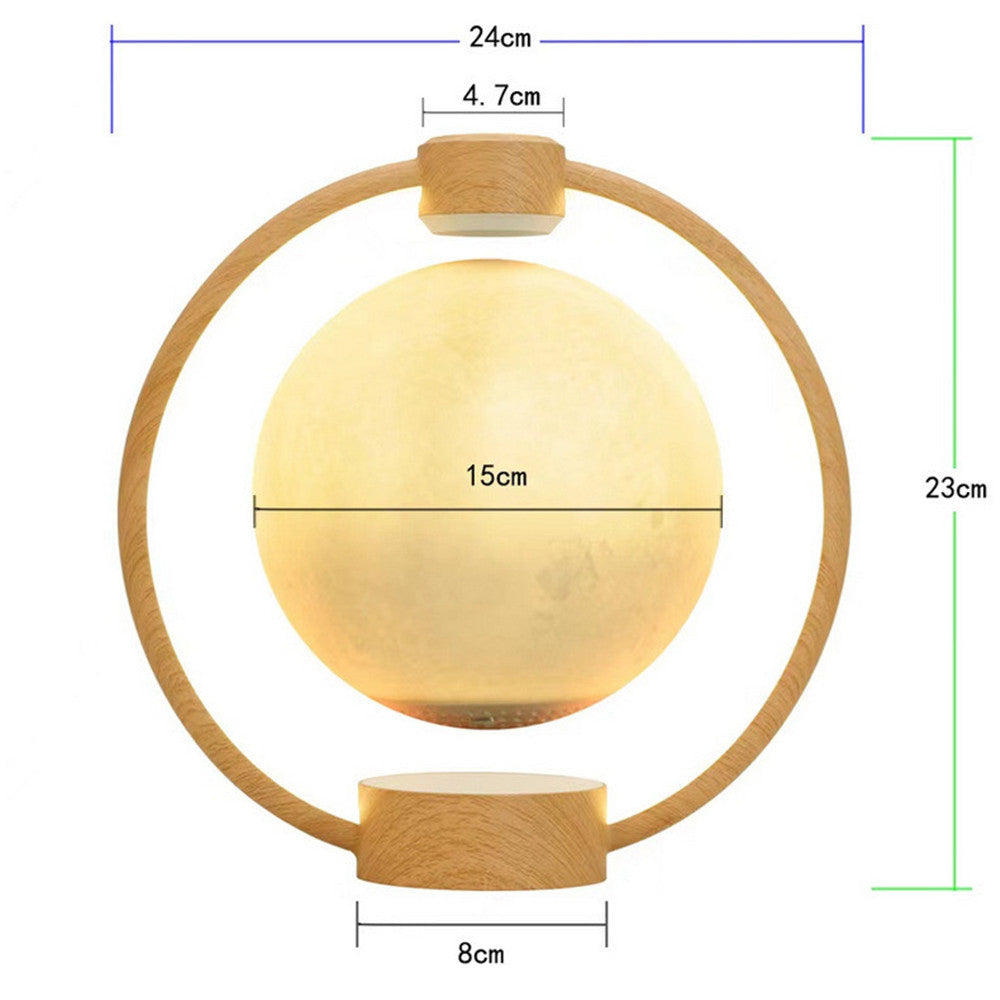 K1 | Moon Bluetooth Speaker | 3D Stereo | Ambient Glow | Star Sphere Base Wood 150mm | Immersive Bluetooth Sound -