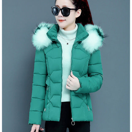 Female Short Cotton Coat Thickened Slim Fit Fashionable Jacket