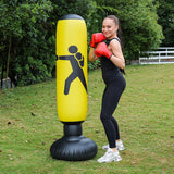 VivaFit | Inflatable Boxing Column | 160cm Height 0.3mm Pvc | Durable Build | 160cm | Home Gym Ready -