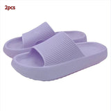 Soft Home Couple Slippers | Unisex EVA Non-Slip Indoor House Shoes | Comfortable Toe Slippers | Wear-Resistant Lightweight Home Footwear | Multiple Sizes & Colors - Apparel & Accessories > Shoes > Slippers
