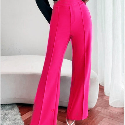 Loose Straight Pants Women High Waist Casual Trousers