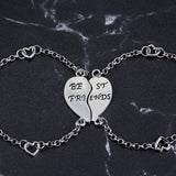 Good Friend | Bracelet | Love Heart Motif | Unisex Zinc Alloy | Gold and Silver | Expresses Friendship and Style -