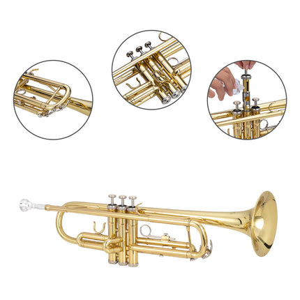 B-flat Brass, Trumpet, With 7C Mouthpiece, Suitable For Standard Students Or Beginners-Selling On Amazon Is Prohibited