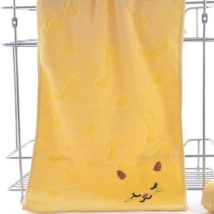 Bamboo Fiber Kitten Face Bath Towels