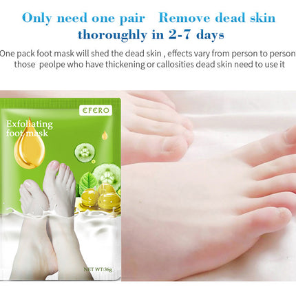 Exfoliating Foot Mask Foot SPA Pedicure Socks Removing Dead Skin Whitening Heels Feet Peeling Anti Cracked Foot Skin Care
