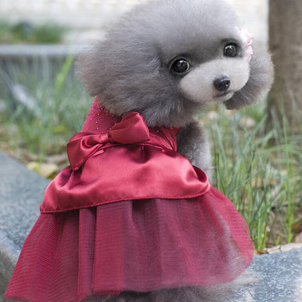 Dog wedding dress