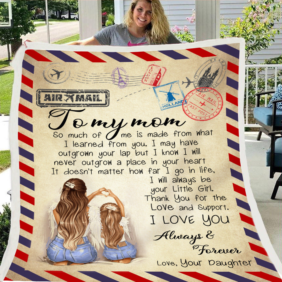 CozyLetters | Fleece Blanket | Letter Printed | Encouragement Gift | 3 Sizes | Soft Warmth -