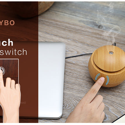 USB Aroma Essential Oil Ultrasonic Cold Steam Diffuser Air Humidifier Purifier 7 Color Change LED Night Light for Home Office