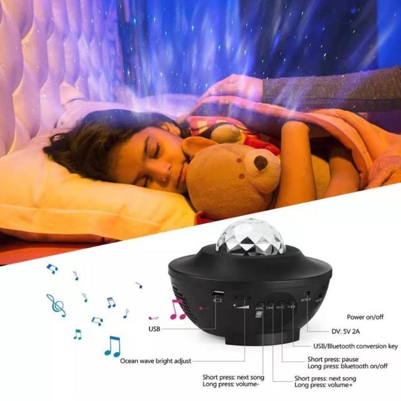 Nova | USB Starry Sky Night Light | Colorful Starry Sky Projection | Music Sync LED | Blue Nebula | Galaxy Ambience -