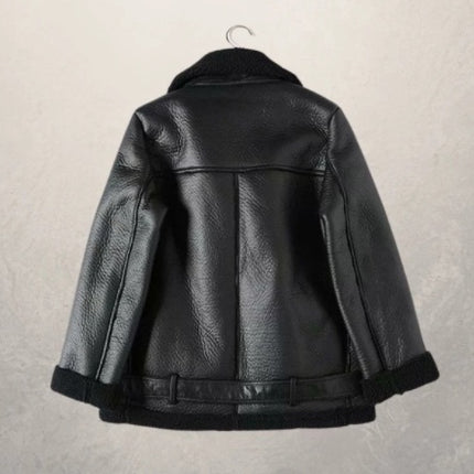 Women's motorcycle jacket leather jacket