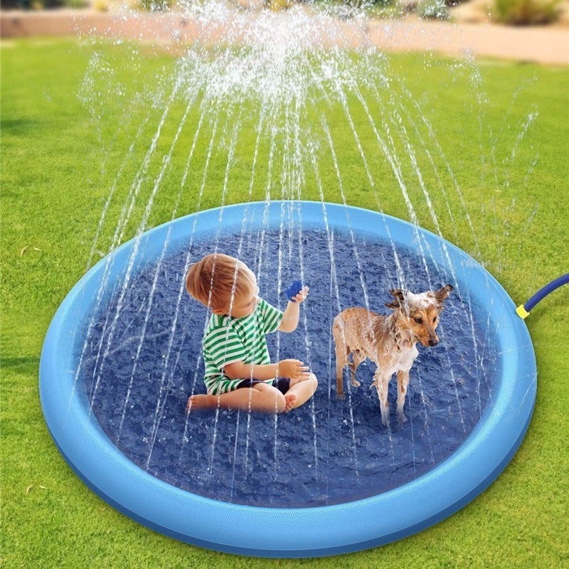 AquaPlay | Splash Pad | EN71 Certified, Non-Slip | Safe Backyard Fun | Blue | Portable And Reusable -