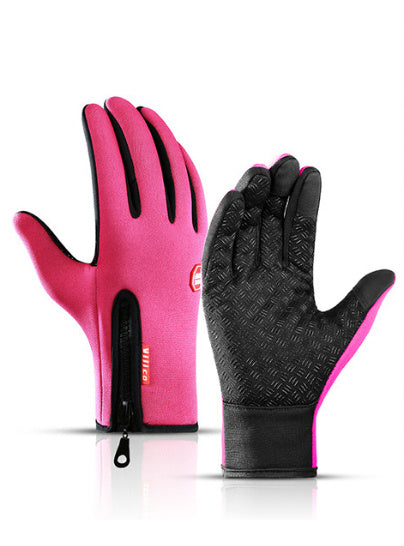 PolarFlex | Winter Touch Gloves | Waterproof | Touchscreen | Blue, Black, M, L | Keeps Hands Warm And Dry On Rides -