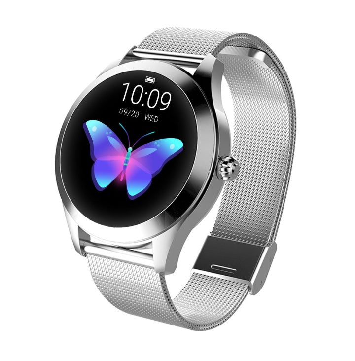 Heart Rate Monitoring Smart Bracelet | Sports Step Tracker Fitness Watch | Multi-Sport Mode Activity Tracker | Calorie & Distance Counter | Custom Dial Display | Stainless Steel Body | Long Battery Life - Apparel & Accessories > Jewelry > Smart Watches
