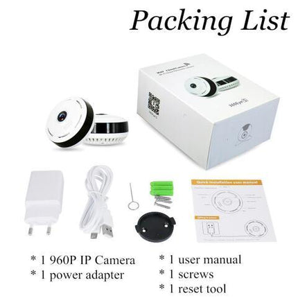 Cobell 960P Wifi IP Camera Home Security Wireless 360 Degree Panoramic CCTV Camera Night Vision Fish Eyes Lens VR Cam