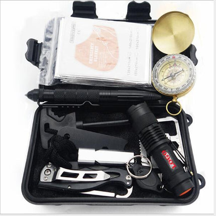 Multifunctional wild survival first aid kit SOS equipment adventure survival kit