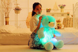 Creative Light | LED Teddy Bear Plush | Color Changing LED | Kids Night Light | Multi Color | Tap Activated Glow -