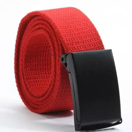 Candy-colored fashionable canvas belts for men and women