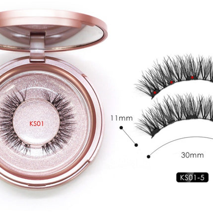 Natural Long Lasting Magnetic Liquid Eyeliner & Magnetic False Eyelashes & Tweezer Set Make up Set