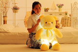 Creative Light | LED Teddy Bear Plush | Color Changing LED | Kids Night Light | Multi Color | Tap Activated Glow -