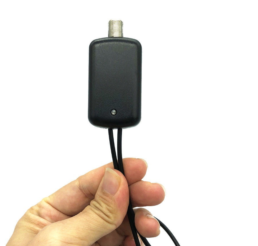 SignalBoost | HDTV Antenna Amplifier | Low Noise | Easy Install | Black | Boosts Channel Range and Clarity -