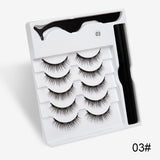 Magnetic False Eyelashes | Fashion Cotton Stem Lash Pair | Lightweight Chemical Fiber Lashes | Reusable Natural Look Magnetic Eyelash Set | Easy Wear & Comfortable Fit - Health & Beauty > Personal Care > Cosmetics > Makeup > Eye Makeup > False Eyelashes