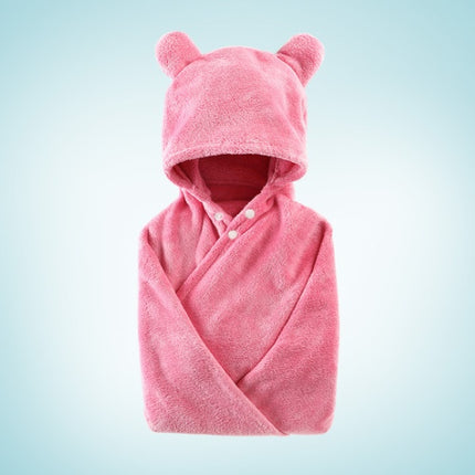 Cotton baby care hooded bath towel