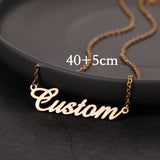 NameCraft | Name Pendant | Diy Name Pendant | Ideal Gift For Her | Gold 40+5cm, Rose Gold 40+5cm | Hypoallergenic Finish -