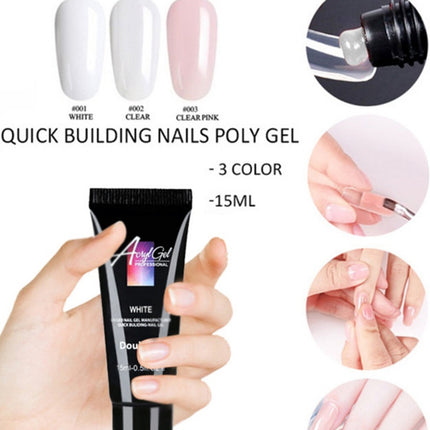 3 Color Polygel Pack  Mold Tips