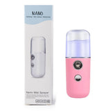 Nanospray | Portable Humidifier | NanoMist | Usb Powered | Black White Pink | Deep Skin Hydration On The Go -