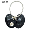 Black oval8pcs