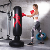 VivaFit | Inflatable Boxing Column | 160cm Height 0.3mm Pvc | Durable Build | 160cm | Home Gym Ready -