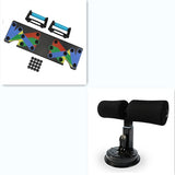 FitPulse | Sit Up Bar Trainer | Steel Spring and Foam | Tones Thighs and Core | Black | Desk Ready Portable -