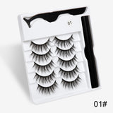 Magnetic False Eyelashes | Fashion Cotton Stem Lash Pair | Lightweight Chemical Fiber Lashes | Reusable Natural Look Magnetic Eyelash Set | Easy Wear & Comfortable Fit - Health & Beauty > Personal Care > Cosmetics > Makeup > Eye Makeup > False Eyelashes