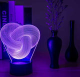 LumaGlow | 3D LED Night Light | Touch RGB Colorful | Soothing Sleep Ambience | Colorful Acrylic | Ideal Gift -
